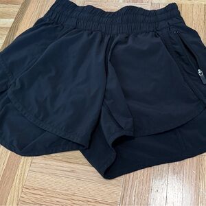 Track shorts.